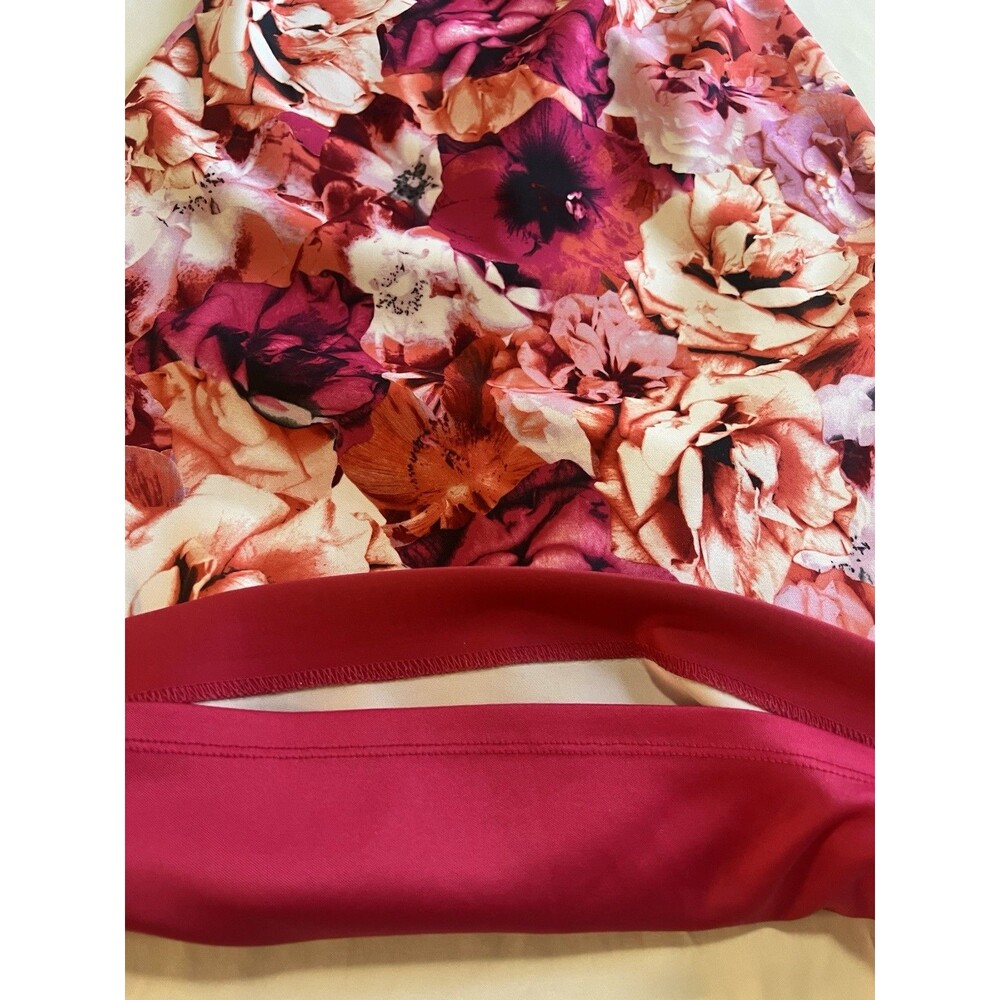 Vince Camuto Floral Scuba Sheath Dress Sz 2 Rose Garden Party Resort Wear EUC - Picture 5 of 7